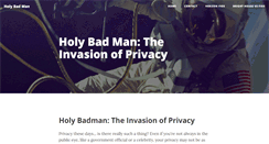 Desktop Screenshot of holybadman.com