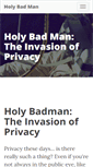 Mobile Screenshot of holybadman.com
