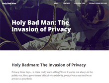 Tablet Screenshot of holybadman.com